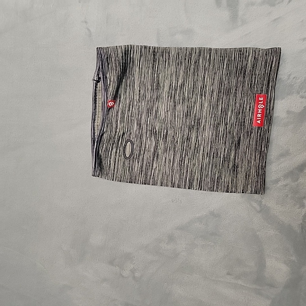 Airhole Neck Gaiter Men M/L Gray Space Dye Fleece Lined‎ Winter Snowboard Ski